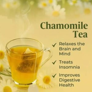 chamomile tea | herbal infusion for relaxation & better sleep